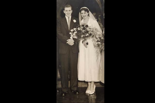 Keith and Barbara on their wedding day.