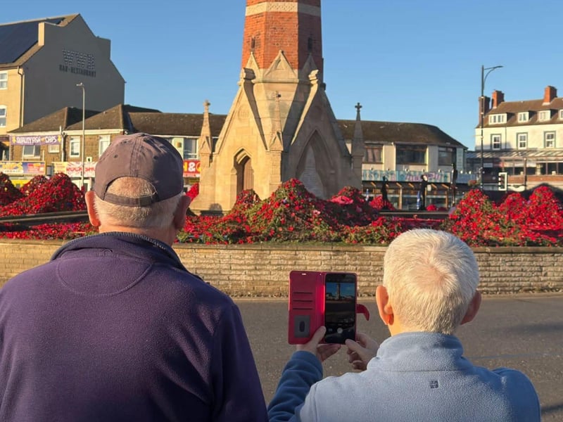 The poppies are a welcome sight to both residents and visitors. Photo by John Byford.