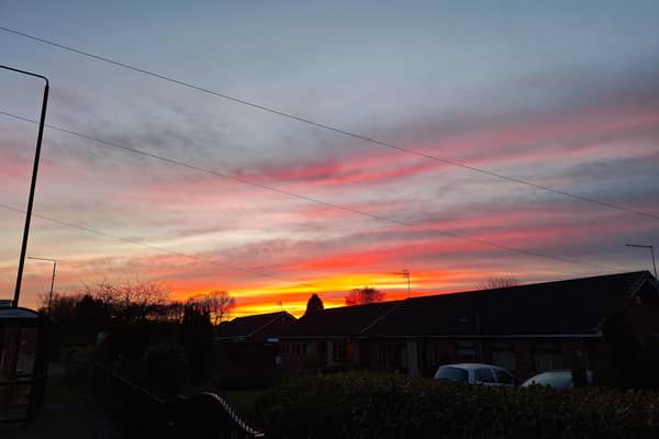 The colours in the sky are wonderful in this shot of a super sunset, taken and sent in by Andy Eyre.