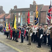 Horncastle's Remembrance parade - The Last Post.