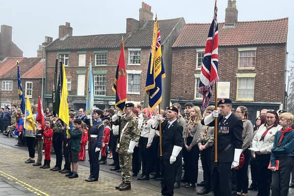 Horncastle's Remembrance parade - The Last Post.