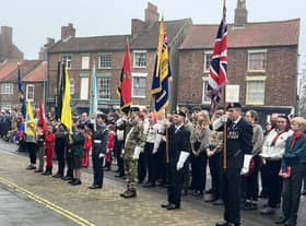 Horncastle's Remembrance parade - The Last Post.
