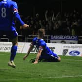 Lewis Butroid celebrates scoring against Boston in midweek. Photo by Oliver Aitken.