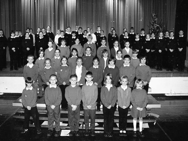 A scene from a concert staged by Haven High and Park schools in December 1999.