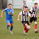 Brigg are pictured in action at Rossington Main. Photo: Brigg Town.