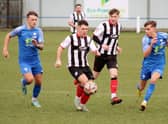 Brigg are pictured in action at Rossington Main. Photo: Brigg Town.