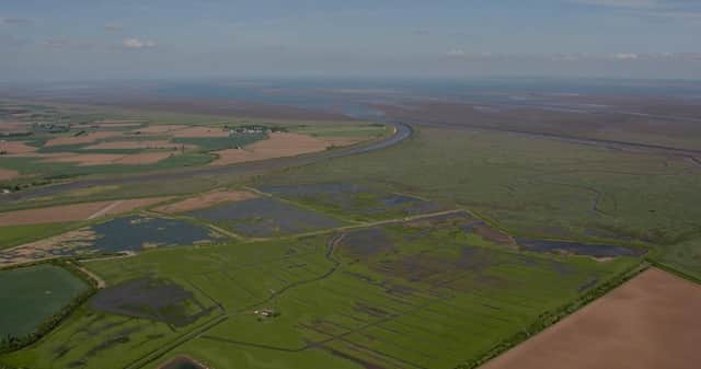 RSPB Frampton Marsh on the edge of The Wash, one of the UK’s most important estuaries for wild birds. Credit: RSPB