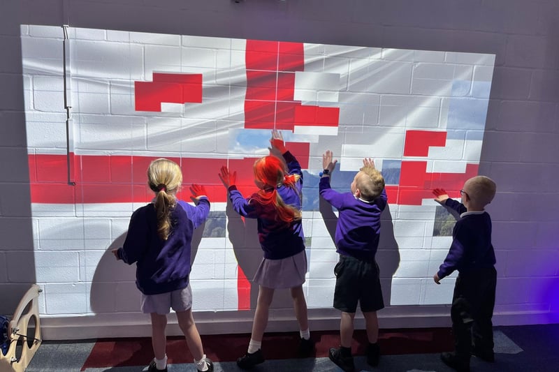 Pupils in the new sensory room.