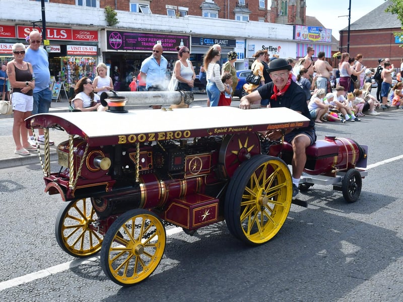 The colourful parade in action on Sunday, August 9.