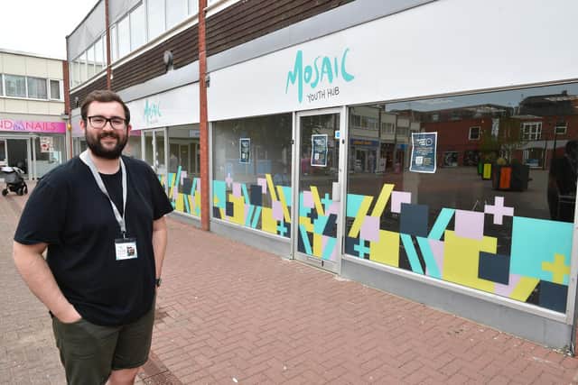 Youth Work Leader, Paul Tricker outside the new Youth Hub