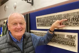 Former boarder, Richard Gunning, who started at De Aston in 1952, finds himself in the old school photos.