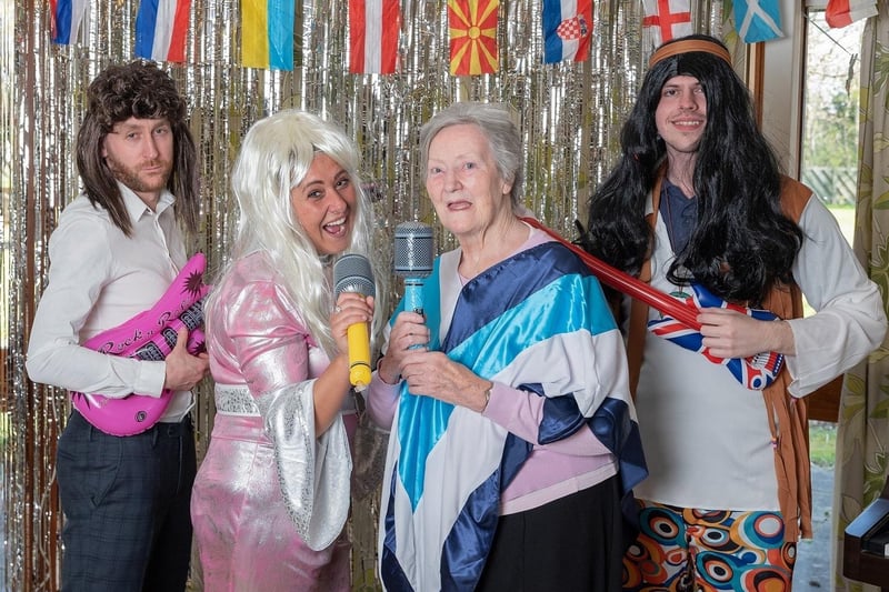 Residents and carers take to the stage for their own Eurovision performance