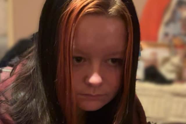 Katie Simpson found herself in trouble at Skegness Academy after dying streaks in her hair red during the school holidays.