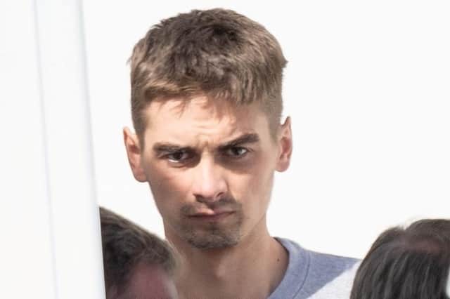 Deividas Skebas pictured leaving Lincoln Crown Court on August 01 2022.