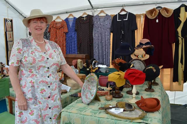 Helping people get that 1940s look was Sandra from Bird Dog WW2 Living History Group
Photo: Dianne Tuckett