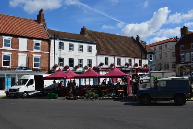 Caistor market has seen a drop in footfall over the summer months