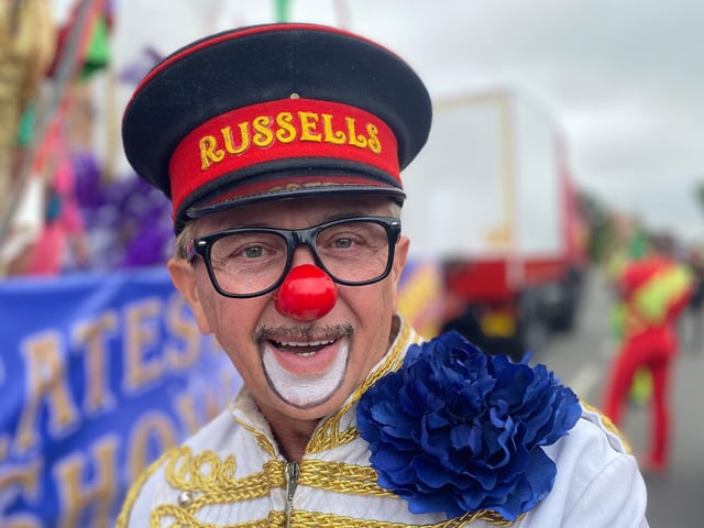 Here comes the circus at Sutton on Sea Carnival.