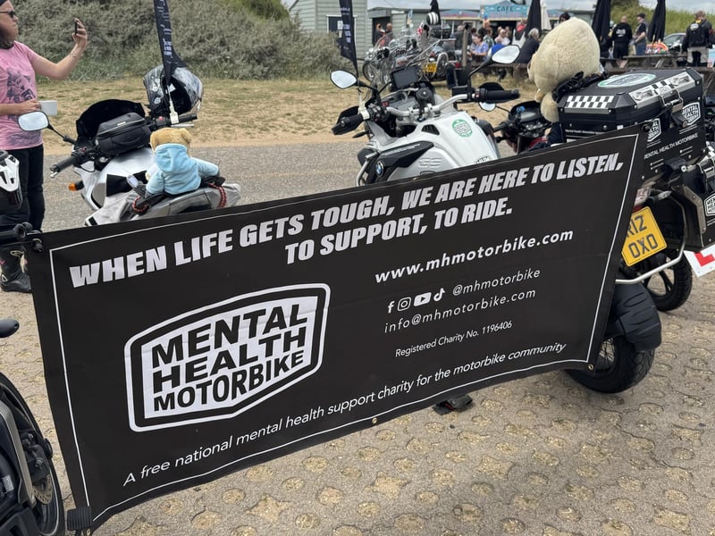 The relay was in aid of Mental Health Motorbike.