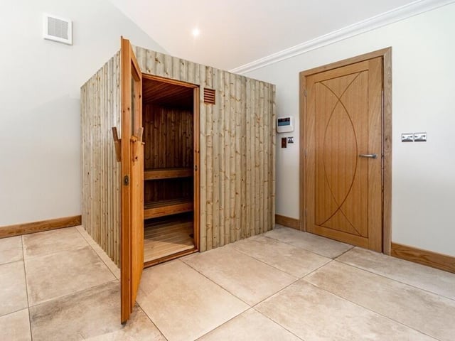... the sauna.