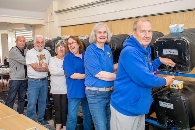 Coningsby & Tattershall Lions serving beer. Photos: John Aron Photography