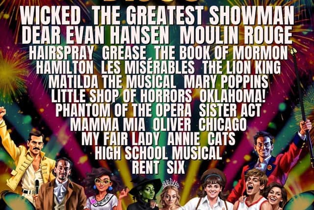 Just a few of the Musicals you can expect to hear at our event!