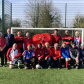Wolds Wanderers and BHF supporters