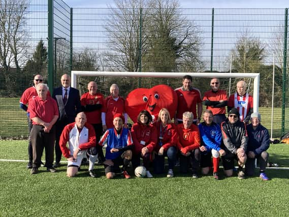 Wolds Wanderers and BHF supporters