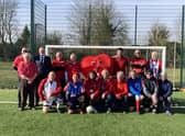 Wolds Wanderers and BHF supporters