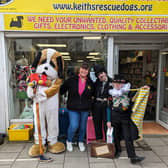Charlie pops in to see Keith's Rescue Dogs in Skegness.