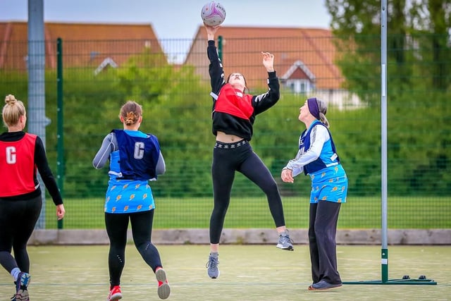 Boston Netball League action.