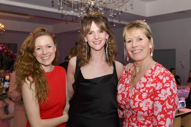 Naomi's Garden fundraising ball's event organisers,  from left: Hannah Lindsey,  Sarah-Jane Walker,  and Mandy Franklin.