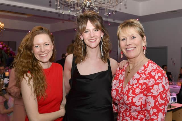 Naomi's Garden fundraising ball's event organisers, from left: Hannah Lindsey, Sarah-Jane Walker, and Mandy Franklin.