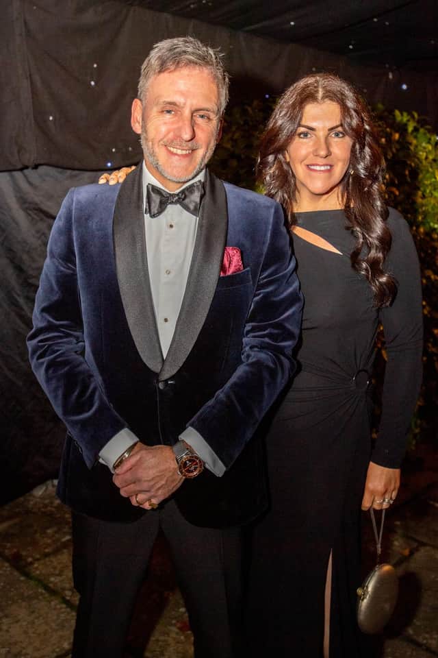 Sean and Sarah Devlin all dressed up for the ball.