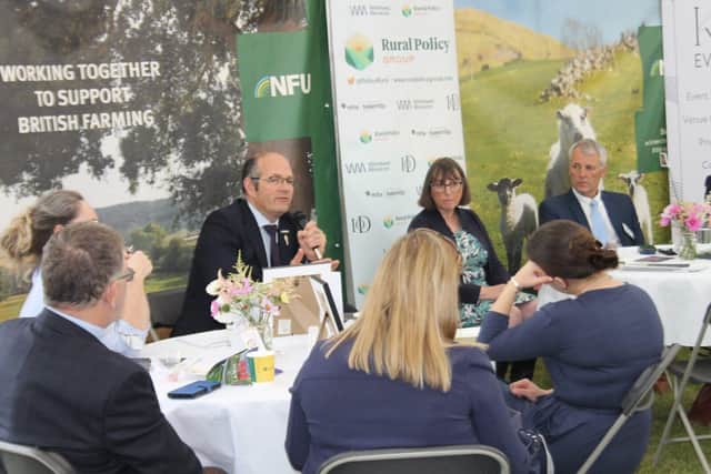 NFU President Tom Bradshaw on the panel