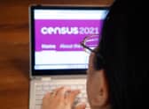 A woman logs on to the Census 2021 website ahead of all households being asked to complete the census ahead of Census Day on Sunday. Picture date: Saturday March 20, 2021.