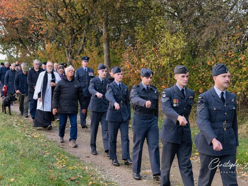 The Royal Air Force were represented on the day.