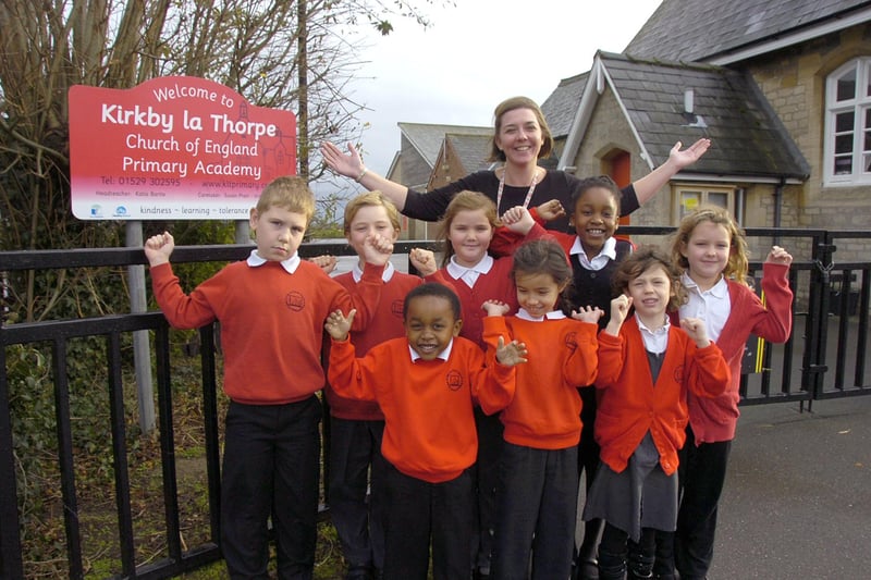 Kirkby La Thorpe Primary School celebrates taking on academy status.