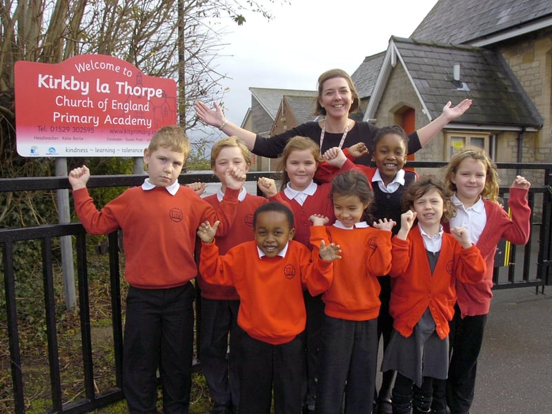 Kirkby La Thorpe Primary School celebrates taking on academy status.