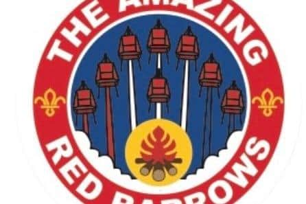 The Amazing Red Barrows' team logo.