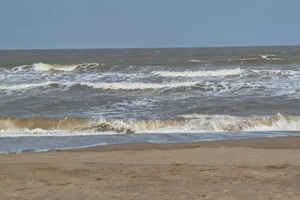 Some waves at Sutton on Sea beach - which has retained its Blue Flag status for 2026.