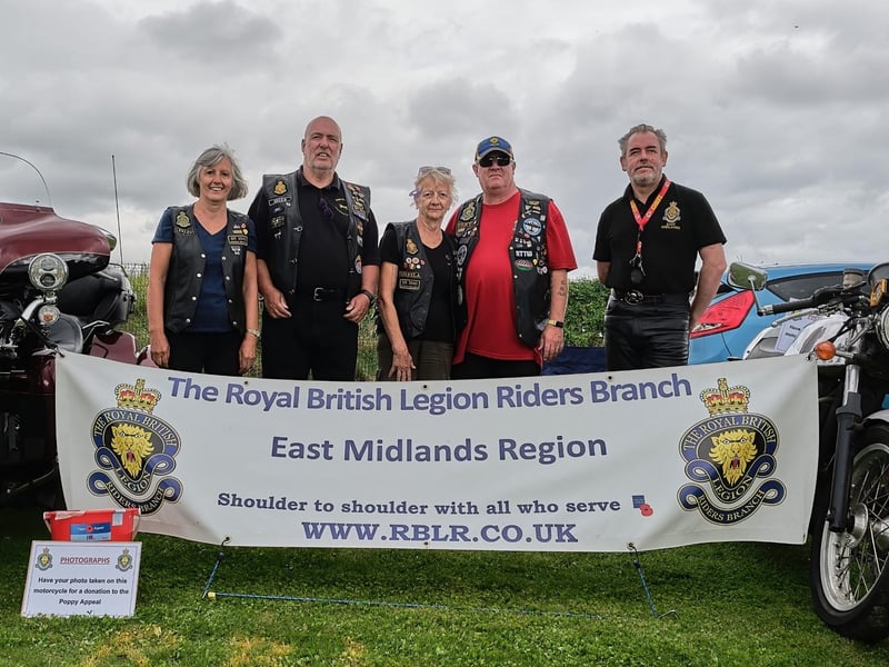 The Royal British Legion Riders Branch - East Midlands at the event.