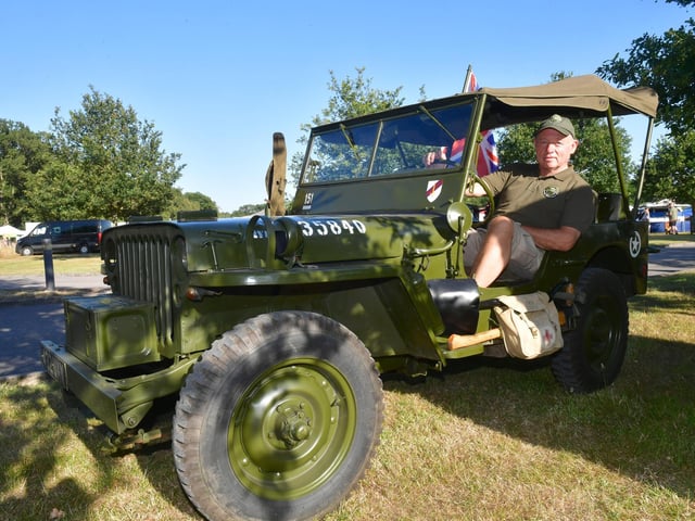 Bill Charman of Gainsborough with his 1944 Willys MB
