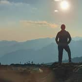 Leverton woman Joanne Self-Shutts stands on Africa's highest mountain.