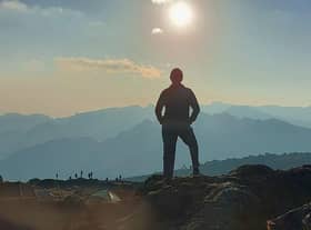 Leverton woman Joanne Self-Shutts stands on Africa's highest mountain.