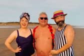 Costumes and fancy dress were the order of the day at the Mablethorpe New Years Day Big Dip. Photo: Miss Lily Lovejoy