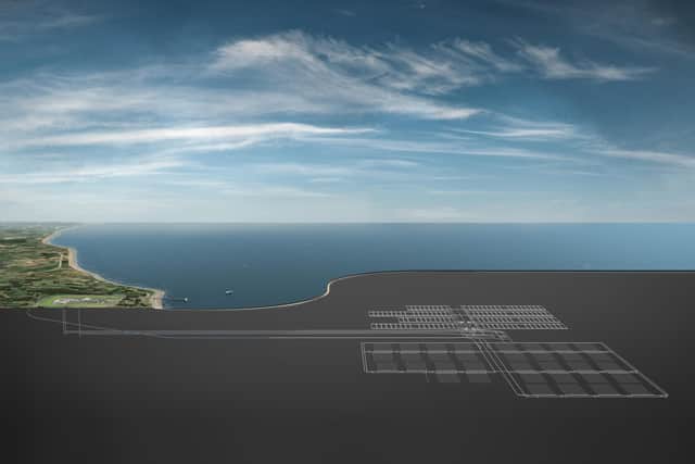 The under sea area of focus for the nuclear waste storage. Credit NWS