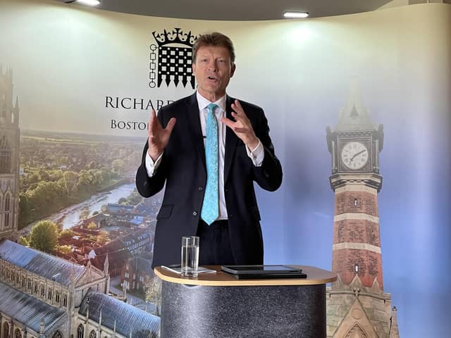 Boston And Skegness Mp Richard Tice. Photo LRDS