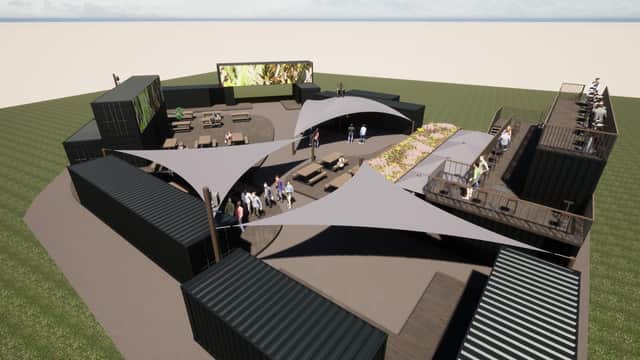 Computer-generated imagery of plans submitted by Bottons Pleasure Beach for a new entertainments complex.