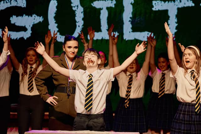 KEVIGS Cast performing 'Bruce' in Matilda The Musical Jr