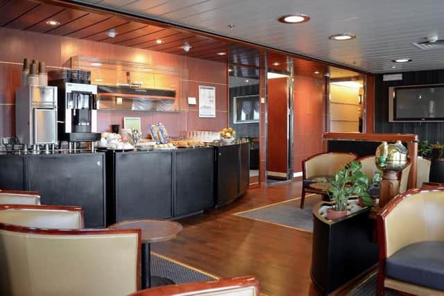 Commodore lounge on the DFDS cruise ferry